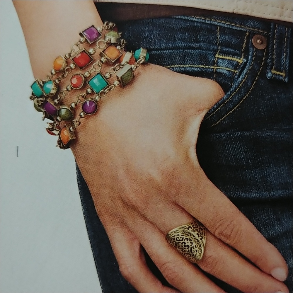 I - Premier Designs CHICKLET Necklace/Bracelet